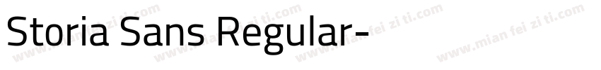 Storia Sans Regular字体转换